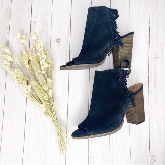 Lucky Brand 'Lantau' Slingback Suede Block heels - Picture 3 of 8